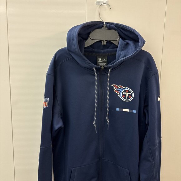 Nike Dri Fit Tennessee Titans Sideline On Field Full Zip Hoodie Men’s Sz S Navy - Picture 4 of 10